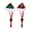 1 red 1 green, variant on Adjusting Rope Dog Christmas Hat Classical Plaided Pattern Small Dog Santa Caps for Holiday 2PCS