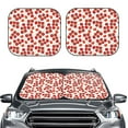 thumbnail image 2 of Balery 2 Piece Tomato Car Windshield Sun Shade|Foldable Front Windshield Shade for Car Front Window for Most Sedans SUV Truck-Large, 2 of 7