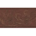 thumbnail image 1 of Mauve Taupe Floral Moderne Papier Peint Bord Abstrait, Rouleau 15' x 5,25'', 1 of 3