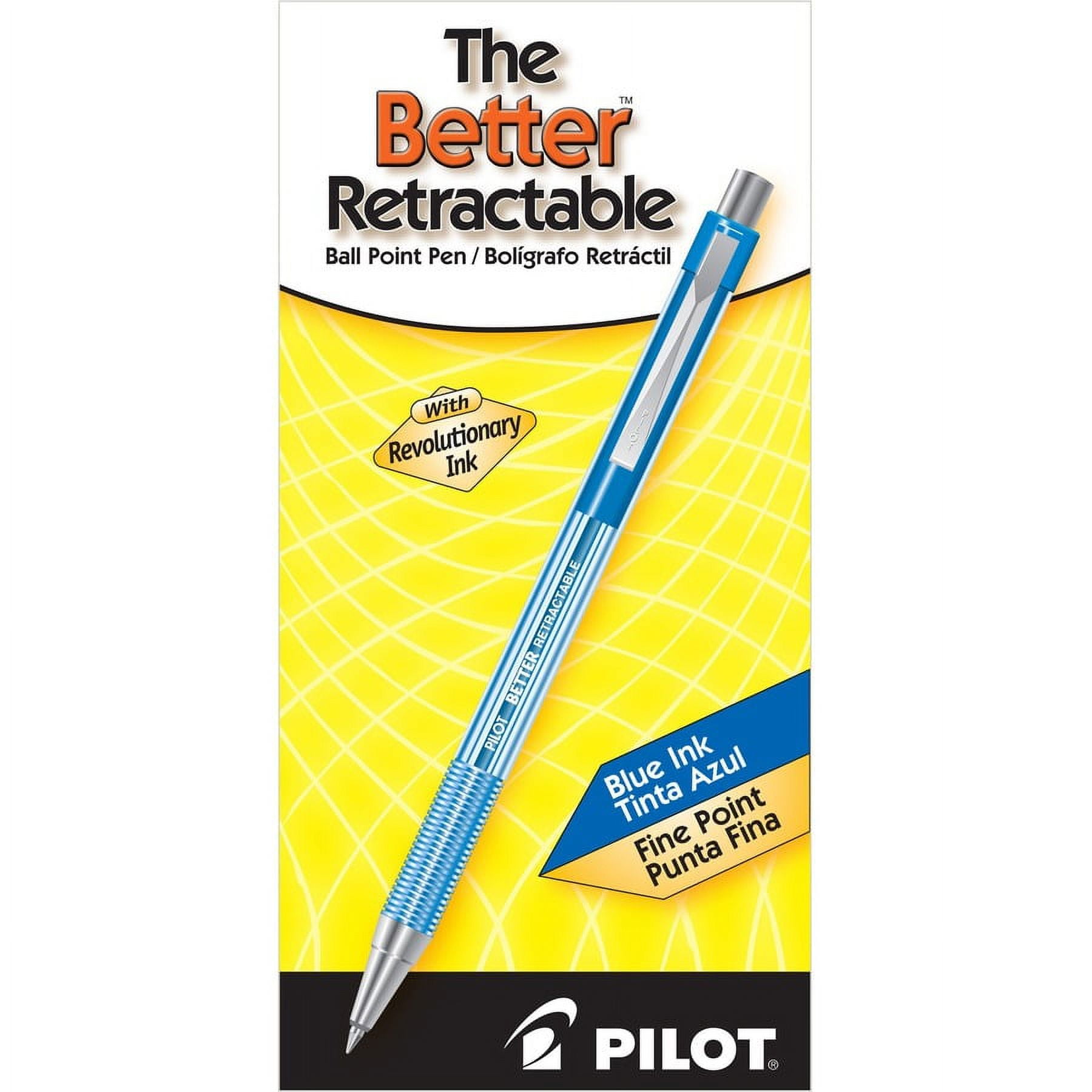 Pilot Ballpoint Pen Fine Point Blue - Refillable Dozen Pack