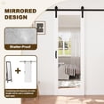 thumbnail image 5 of 32''x96'' No Assembly Required Door Panel,Mirrored Solid Manufactured Wood Sliding Barn Doors with Hardware Kit, 5 of 8