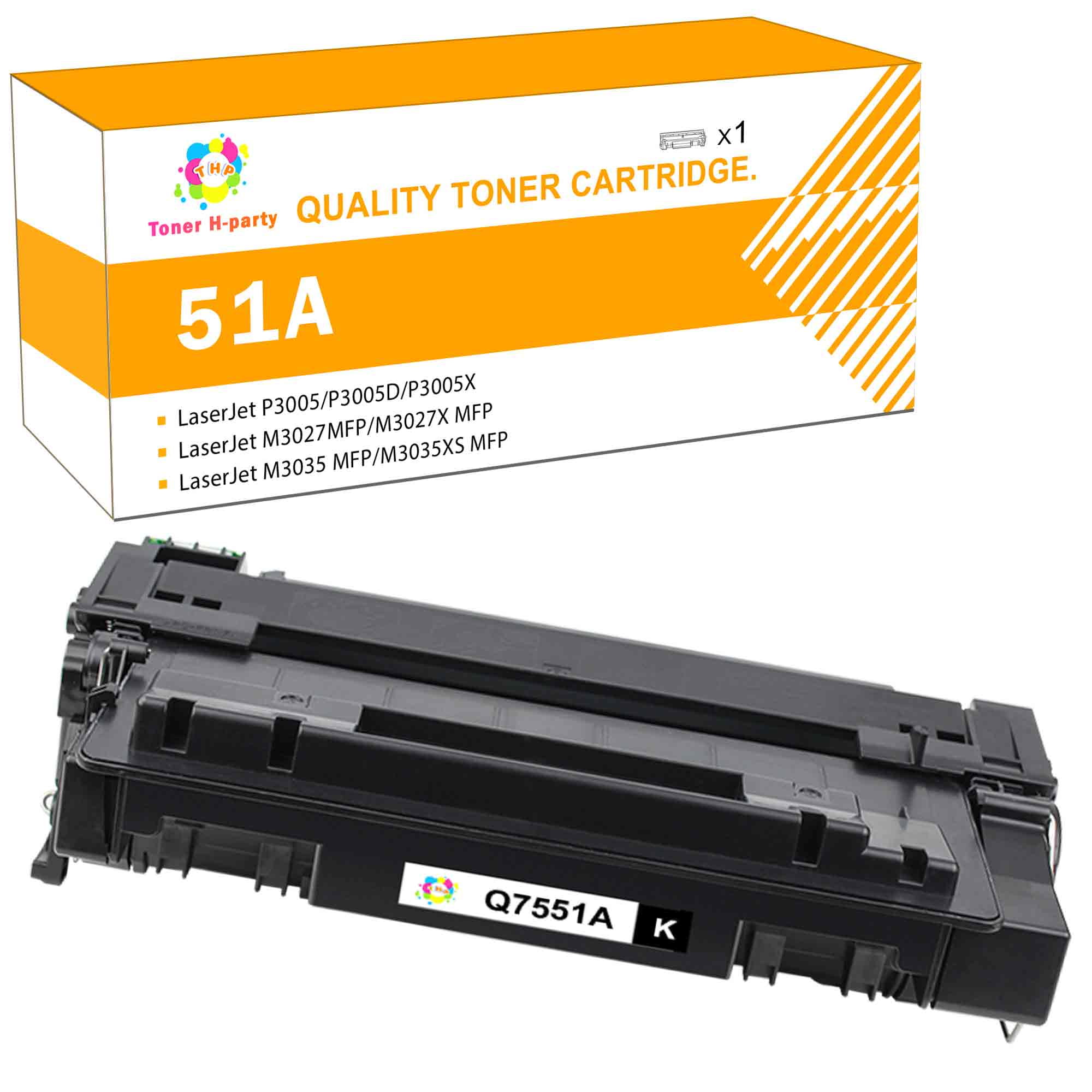 4PK Q7551A 51A Toner Cartridge For HP LaserJet P3005DN P3005X M3027 M3035 MFP 