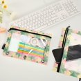 thumbnail image 2 of FORMRS 2 Pack Pencil Pouch for 3 Ring Binder with Clear Window Zipper Case, Retro Symmetrical Stars, 2 of 6