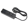 thumbnail image 4 of Regleta PC Cobre retardante de llama 2 Universal 4 USB Interface Strip Hub con cable de 2 m Negro Enchufe británico 110-250 V, 4 of 5