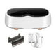 thumbnail image 1 of Limpiador ultrasónico portátil de 47 KHz con soporte para gafas, collares, joyas y dentaduras postizas. Adaptador para EE. UU. Blanco, 1 of 9