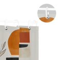 thumbnail image 5 of Yayeee Shower Curtain with Hooks 72"x72" Waterproof Fabric Bathroom Hanging Decor, White Abstract Shapes, 5 of 5