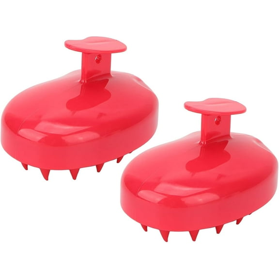 2 Pcs Massager Brush Comfortable Multifunctional Hair Scalp Brush Silicone Hair Shampoo Brush Scalp Scrubber Lightweight Portable for Home Bath