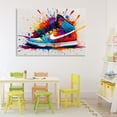 thumbnail image 3 of Stupell Industries Eclectic Centric Sneaker Splash Canvas Art, 45 x 30, by Creative Studio, 3 of 8