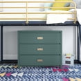thumbnail image 2 of Max & Finn Haven 3-Drawer Kids' Dresser, Hunter Green, 2 of 15