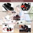 thumbnail image 5 of Bestpet Posh Pet Stroller for Cats&Dogs, Leopard Skin, 4 Wheels, 5 of 7