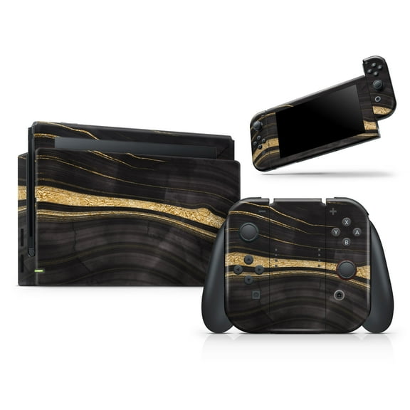 Design Skinz - Compatible with Nintendo 2DS XL - Skin Decal Protective Scratch-Resistant Removable Vinyl Wrap Cover - Vivid Agate Vein Slice Foiled V9