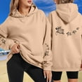 thumbnail image 2 of CAIXIA Palm Puff Womens Graphic Hoodies Pullover Cotton Loose Comfort Long Sleeve Sweaters Top Graphic Hooded Sweatshirt with Kangaroo Pocket Fall Clothes, 2 of 5
