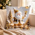 thumbnail image 3 of Novryn Christmas Themed Pillowcase, Snowman Santa Cushion Cover for Sofa, Cozy Home Textile Decor for Everyday Comfort, 3 of 6