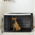 thumbnail image 2 of Sweet Jojo Designs Boho Floral Wildflower Black and Orange Girl Dog Crate Kennel Cover 30in., 2 of 6