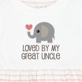 thumbnail image 4 of Inktastic My Great Uncle Loves Me Girls Baby Dress, 4 of 5