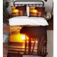 thumbnail image 3 of 3D Sunset Sky Sea Beach Landscape Funda nórdica Juego de cama Set Funda nórdica, 3 of 3
