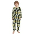 thumbnail image 2 of Vzayyk 4T-14Y Size Aviliable Cozy One-Piece Footless Sleeper Pajama Dasiy Vector, 2 of 8