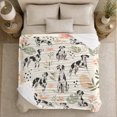 thumbnail image 5 of Whimsical Dalmatian Dog Watercolor Pattern, Playful Pet Portrait Pattern, Warm Flannel Blanket for Living Room and Reading Nook, Dog Lovers Friendship Gift, Pet Lover Home Decor, 5 of 9
