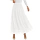 thumbnail image 1 of Falda PRETTYGARDEN de Tul para Mujer, Cintura Alta Elástica, Blanca, 1 of 8