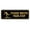Black Gold, variant on Standard Please Watch Your Step (Rock) Sign (Brushed Silver) - Small