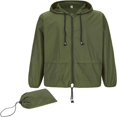 thumbnail image 1 of Mens Rain Jacket Lightweight Packable Rain Coats Men Waterproof Jackets with Hood Windbreaker, 1 of 6