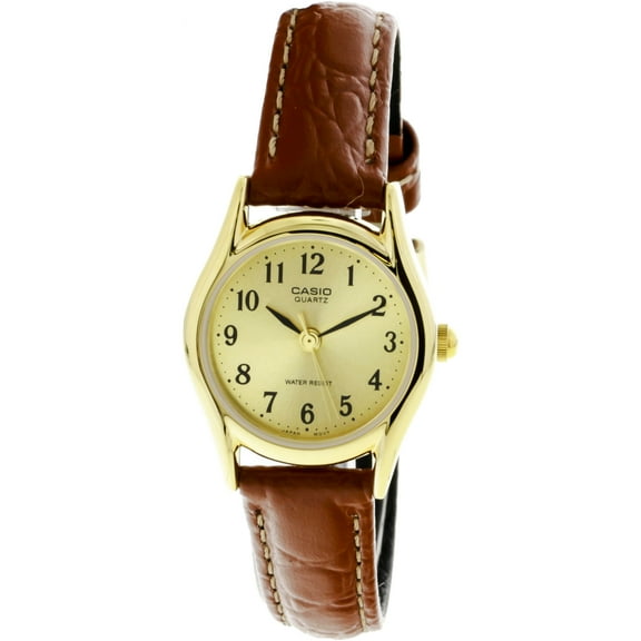 Women's LTP1094Q-9B Gold Leather Quartz Fashion Watch