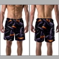 thumbnail image 3 of luoweisi Men's Beach Shorts Quick Dry Swim Trunks with Mesh Lining Halloween Witch Hat XL, 3 of 5