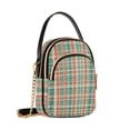 thumbnail image 7 of FORMRS Crossbody Bag for Women Quilted Travel Shoulder Cell Phone Purse with Chain Strap Handbag, Red Green Tartan Pattern, 7 of 7