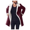 thumbnail image 5 of Vedolay Men Jackets for Winter Open Front Coat Jacket for Men Clothes Red,L, 5 of 5