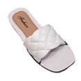 thumbnail image 5 of BLESIYA Slide sandals for women, flat sandals, soft leather slippers, fashion slides for 40 41, 5 of 8