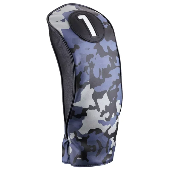 Majek Golf Club Blue and Black Camo Head Cover Driver #1