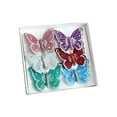 thumbnail image 2 of Fufafayo under $5 6Pcs Artificial Butterfly Clip on Glitter Butterflies Ornaments for Christmas Tree Decoration Wreath Garland Crafts Birthday Wedding Party Decor, 2 of 7