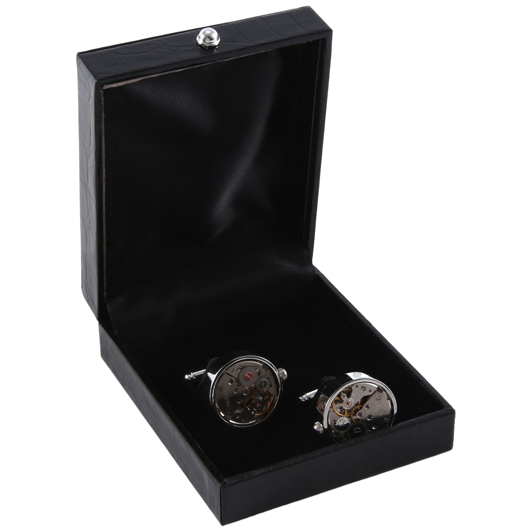 Mechanical Watch Movement Cufflinks for Mens Shirt Cuff Functional