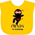 thumbnail image 3 of Inktastic Ninja in Training Boys or Girls Baby Bib, 3 of 4
