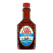 Log Cabin Sugar Free Syrup with Sweet Maple Flavor, Plastic Bottle, 12 oz