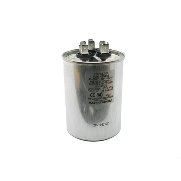 P291-4554RS Carrier Dual Capacitor 45/5 440V Rnd OEM P291-4554RS