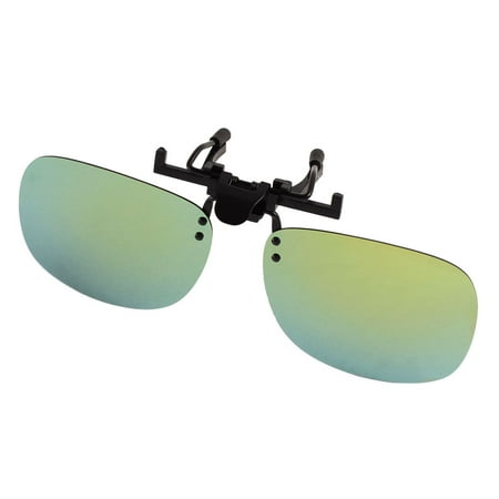 Unique Bargains Unisex Hiking Olive Green Lens Flip Up Clip On Polarized (Best Hiking Sunglasses 2019)