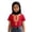 0-Red3312, variant on Tiijoy Girls Africa Ethnic Style Short Sleeve T-Shirt Casual Thobe Shirt Top, Sizes 1-6