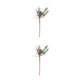 thumbnail image 2 of Matsuzay 2021 nueva rama de pino de nieve falsa de 17CM, decoración de Navidad de plástico, rama de pino de nieve Artificial DIY, novedad de 2021 Flor de pino blanco 2piezas Matsuzay CBP040947, 2 of 6