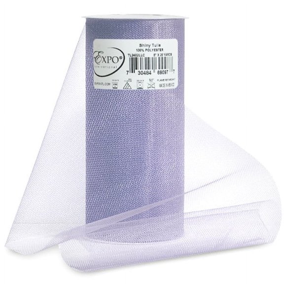Expo Shiny Tulle 6"X25yd Spool-Lilac