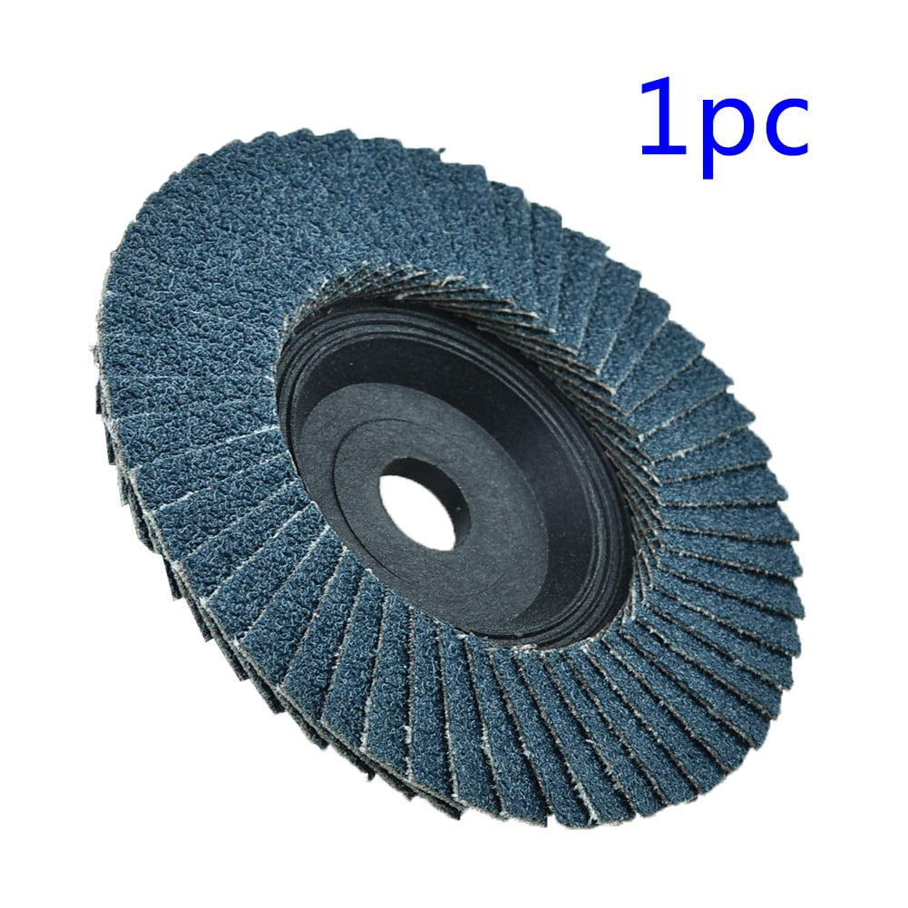 1Pc 60 Grit Flap Wheel Sanding Grinding Disc for Wood Steel Working Tool 100mm 