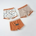 thumbnail image 3 of GYRATEDREAM 3 Pack Boys Kids Soft Cotton Fashion Boxer Briefs Toddler Breathable Underwear 3-11 Years, 3 of 3