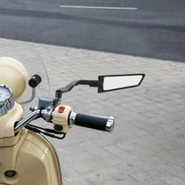 Worgeous 1 Set Motorcycle Rear View Mirrors Stealth Side Mirrors Adjustable Rotating Rearview Mirror for Racing Motorcycles Handlebar Clamp, and End Side Mirror