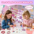 thumbnail image 3 of Nicella Bracelet Making Kit for Girls, 1200+Pcs Rubber Bands Bracelet Kit with 2 Unicorn Weaving Loom Tool, Art and Craft Kit Toy, Birthday Gift for Girls Kids 6–12(Pink), 3 of 10