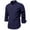 Dark Blue, variant on WREESH Men's Dress Button Down Shirts Fashion Casual Solid Color Long Sleeve Turndown Collar Shirts Dark Blue