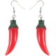 thumbnail image 3 of 1 par de pendientes de chile colgle pendientes de pimienta divertidas para mujeres colgando decoraciones de aretes de chile, 3 of 4