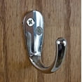 thumbnail image 3 of GlideRite 1-3/4 in. Classic Small Single Wall Coat Hooks, Polished Chrome, Pack of 5, 3 of 3