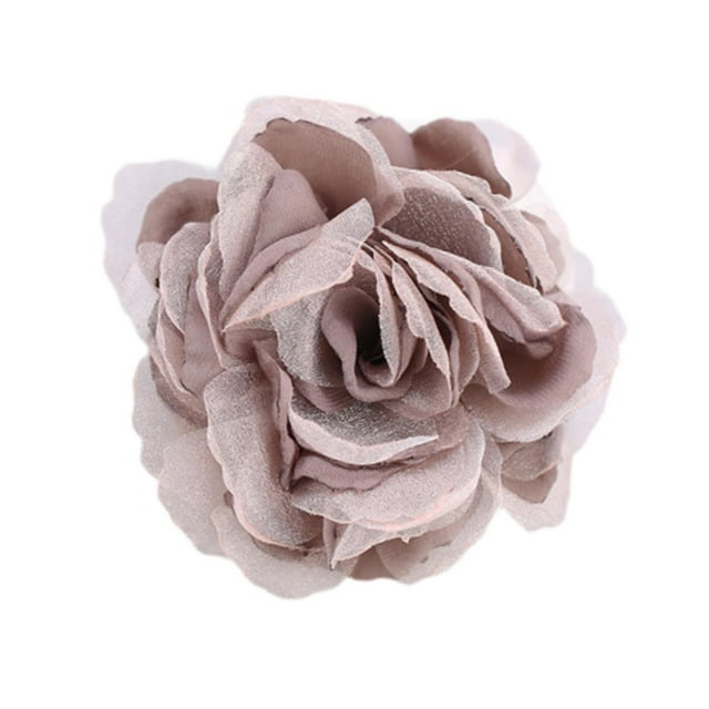 Broche de flor de tela de seda para solapa de camisa, accesorio para ropa de fiesta y ceremonia. Colorante para pasta de frijoles