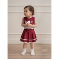 thumbnail image 5 of Rovasas Girl Cheerleading Outfits Contrast Color Sports Tank Tops A-line Skirt, 5 of 9