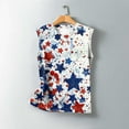 thumbnail image 5 of Women's Red White and Blue Graphic Tank Top Summer Crew Neck Sleeveless Tee Shirts Loose Patriotic Independence Day Tee Tops Multicolor, 5 of 5